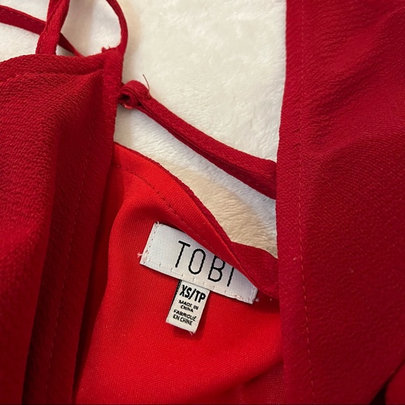 COPY - 2/$25🍒 HP🎉 Tobi red wrap dress - Picture 5 of 6